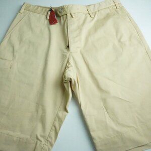 Isaia Napoli Sportivo Tinto Cotton Blend Brown Shorts 50R BRAND NEW